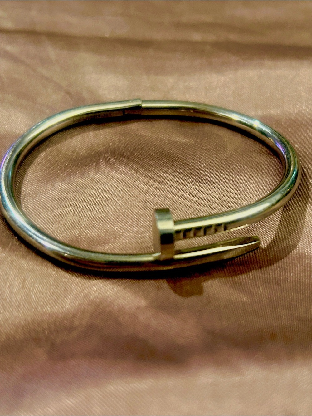 Nail Screw Bangle Bracelet